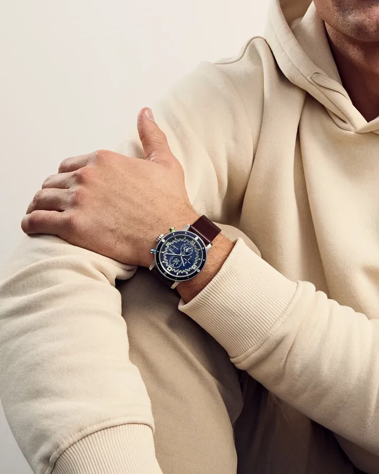 Luke Skywalker Blue Dial Leather Strap CA0768-07W | CITIZEN Luke Skywalker Blue Dial Leather Strap CA0768-07W | CITIZEN